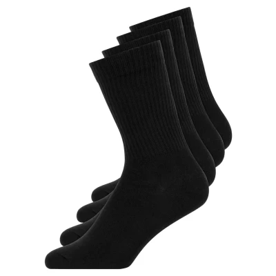Afbeelding van Snocks 4 PACK Sokken, Maat: 39 42, Schwarz
