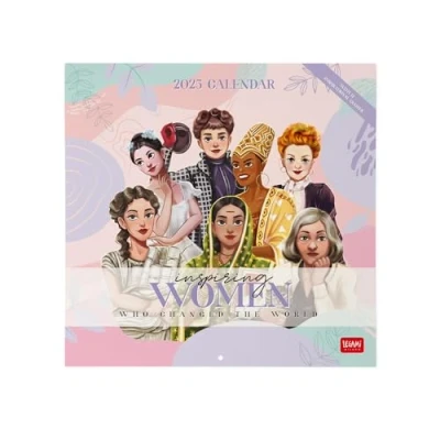 Afbeelding van Legami Wandkalender 2025, grote wandkalender, 30 x 29 cm, 12 maanden en jaarplanner, ruimte voor notities notities, Engels, sterrenbeelden internationale feesten, vrouwen