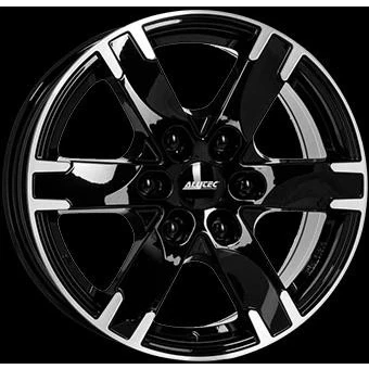 Afbeelding van ALUTEC 6 gat 18duim 139.7mm lichtmetalen Velg Titan mat zwart vooraan gepolijst TIT80838ML13 1