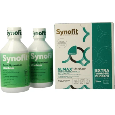 Afbeelding van Synofit Groenlipmossel Vloeibaar Duo 2X200M