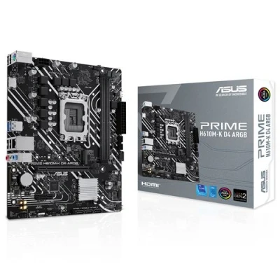 Image de ASUS PRIME H610M K D4 carte mère micro ATX Socket LGA1700 H610 Chipset USB 3.2 Gen 1 Gigabit LAN graphique embarquée (unité centrale requise) audio HD (8 canaux)