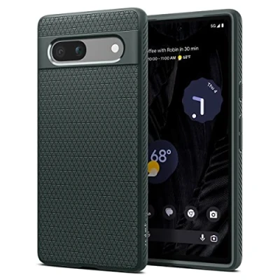 Afbeelding van Spigen Liquid Air Hoesje voor de Google Pixel 7a Back Cover Flexibel TPU Groen