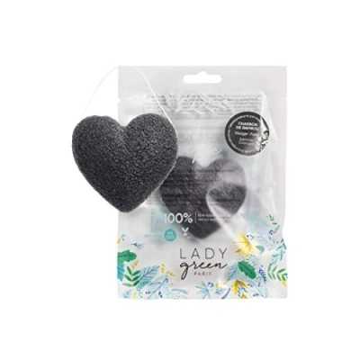 Afbeelding van Lady Green Konjac gezichtspons charcoal