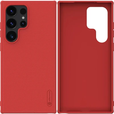 Afbeelding van Nillkin Super Frosted Shield Pro pantserhoes voor Samsung Galaxy S24 Ultra rood