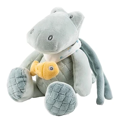 Afbeelding van Nattou Muziek Knuffel Krokodil Romeo, Jules en Sally 20 cm Lichtgroen