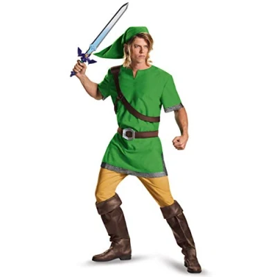 Afbeelding van Disguise Officieel Link Zelda kostuum volwassenen heren cosplay Zelda, carnaval Mardi Gras party Halloween verjaardag Kerstmis XXL