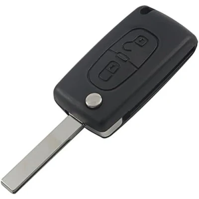 Afbeelding van CLE Plip 2 toetsen compatibel met Peugeot 3008 5008 model CE0523 lemmet groef afstandsbediening @Pro