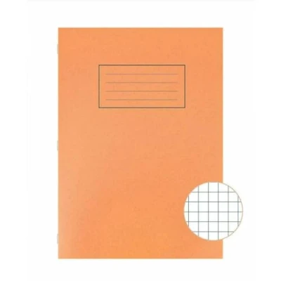 Afbeelding van Silvine A4 schrift, gelinieerd, met rand, oranje, 80 pagina&#039;s, 10 stuks