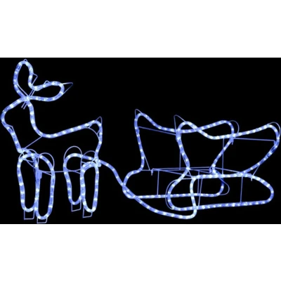 Afbeelding van Buitenkerstversiering rendier en slee 252 LED&#039;s
