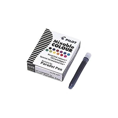 Afbeelding van Pilot Parallel Pen (12 Kleur Cartridges) 12 kleuren mengbare inkt Geschikt voor de Parallelpen