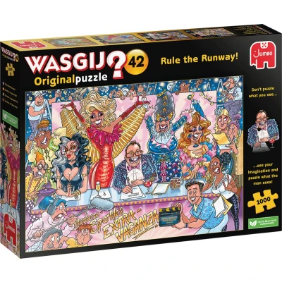 Afbeelding van Jumbo Premium Collection Anton Pieck, Boten in de gracht legpuzzel 1000 stukjes kleur Multicolor