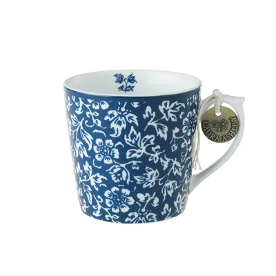 Afbeelding van Laura Ashley Blauw Sweet Allysum Set 4 Mini Mugs 0,24l Wit Porselein