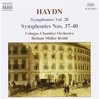 Afbeelding van Cologne Chamber Orchestra, Helmut Müller Brühl Haydn: Symphonies 37 40 (Volume 28) (CD)