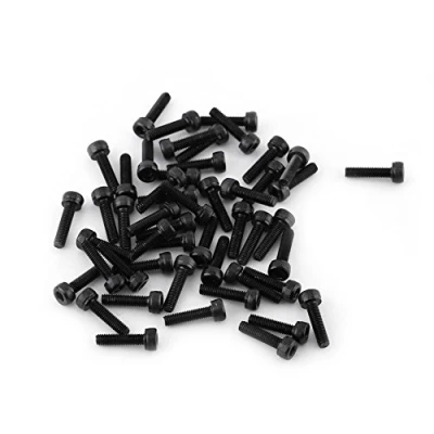 Afbeelding van 50 stuks M3 12,9 graden zwarte zeskantschroeven van koolstofstaal legering DIN912 4 mm volledige schroefdraad effen afwerking (M3 x 12 (volledige schroefdraad)