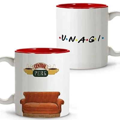 Afbeelding van LolaPix Central Perk mok. Origineel cadeau voor heren. Koffiemok. Keramische 330 ml. Unagi vrienden