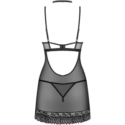 Afbeelding van Obsessive Donarella Chemise &amp; Thong Black XS/S
