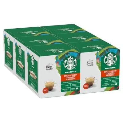 Afbeelding van STARBUCKS Single Origin Colombia by Nescafé Dolce Gusto, barnsteenroostering, koffiecapsules 6 x 12 (72 capsules)