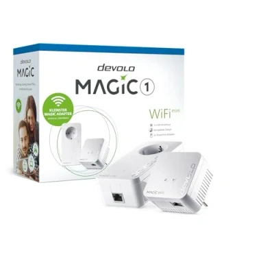 Afbeelding van Devolo Magic 1 WiFi Mini Starter Kit Powerline WLAN Network 400 Mbit/s