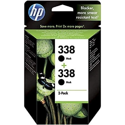 Afbeelding van HP 338 CB331EE 2 x inktcartridges Photosmart en Pro, PSC, OfficeJet DeskJet, zwart