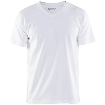 Afbeelding van Blaklader T Shirt, V hals 3360 1029 Wit S