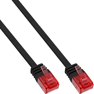 Afbeelding van InLine 2m patchkabel plat, U/UTP, Cat.6 (U/UTP, CAT6, 2 m), Netwerkkabel