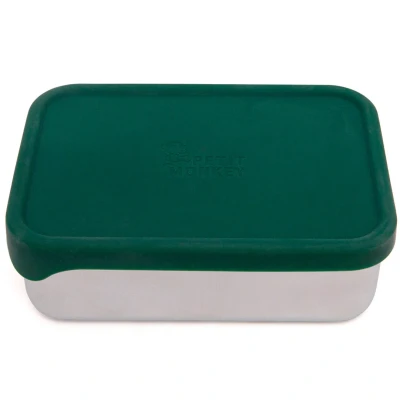 Afbeelding van Petit monkey rvs broodtrommel riley pine green