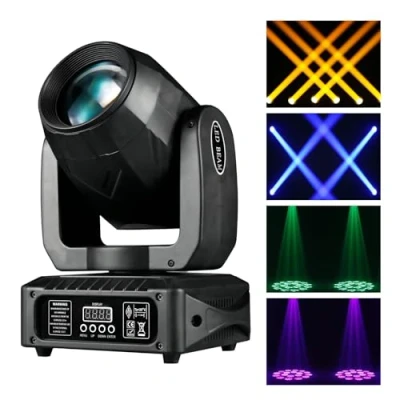 Afbeelding van ZKYMZL 18 prisms Moving Head Lights 120 W LED Stage 10 Gobos DJ Disco 8 kleuren 12 kanalen Strobe DMX512 Control voor KTV Club Party Bruiloft