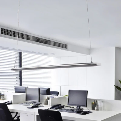 Afbeelding van Arcchio Hanglampen 1licht Polycarbonaat, aluminium H: 2.8 cm wit, zilver Inclusief lichtbron