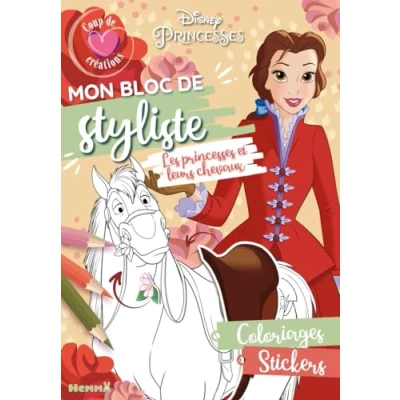 Afbeelding van Mon bloc de styliste Disney Princesses: Les princesses et leurs chevaux
