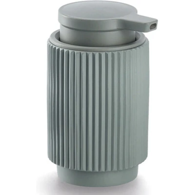 Afbeelding van Gestreepte zeepdispenser van poliresin STRIPES, Ø 8 cm