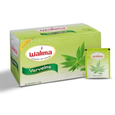 Afbeelding van verbena infusie Walima, 20 zakjes voor kruidenthee, een mok met de zachtheid van