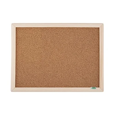 Afbeelding van D.RECT Prikbord van kurk met houten frame, kurkbord 30 x 40 cm, 110286 cm