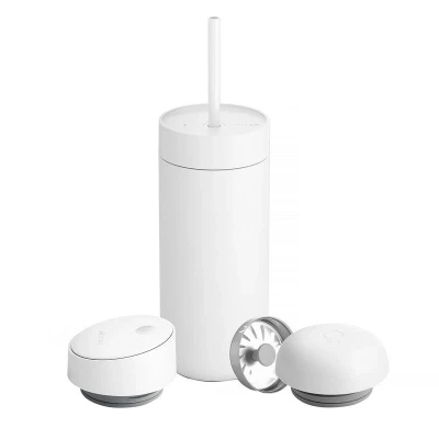 Afbeelding van Fellow Carter Move mok 3 in 1 Thermische + doppen Wit mat 473ml