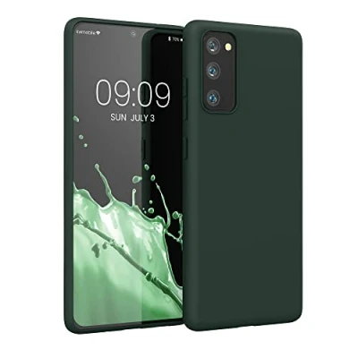 Afbeelding van kwmobile telefoonhoesje geschikt voor Samsung Galaxy S20 FE Hoesje smartphone Back cover in mosgroen