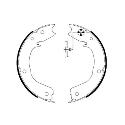 Afbeelding van HELLA 8DA 355 050 701 Handrem Zonder handremhefboom MITSUBISHI: PAJERO 3