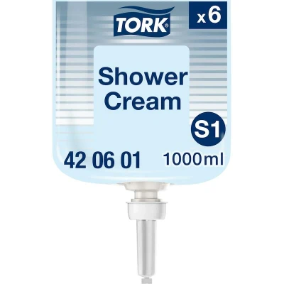 Image de TORK 420601 savon liquide cheveux et corps S1 Premium (1000 ml)