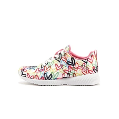 Afbeelding van Skechers Sport BOBS Squad Sneakers laag, Dames, Maat: 39, White/multicolor Textiel