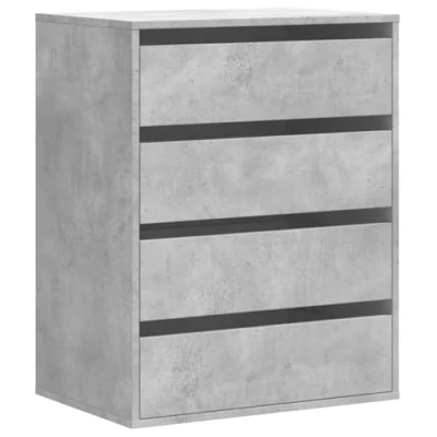 Afbeelding van vidaXL Ladekast 60x41x76 cm bewerkt hout betongrijs
