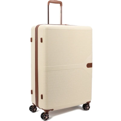 Afbeelding van Decent Stella Grote Koffer 77 cm 108 Liter TSA Slot Gebroken wit
