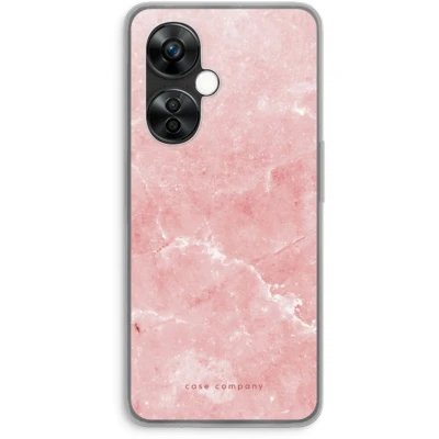 Afbeelding van Case Company® hoesje geschikt voor OnePlus Nord CE 3 Lite Roze marmer Soft Cover Telefoonhoesje Bescherming aan alle Kanten en Schermrand