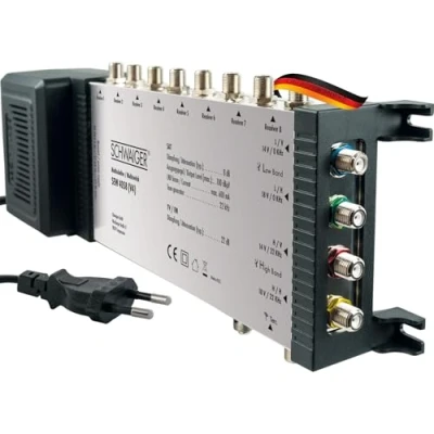 Afbeelding van Schwaiger SEW4058 satelliet multiswitch Ingangen (satelliet): 5 (4 / 1 terrestrisch) Aantal gebruikers: 8