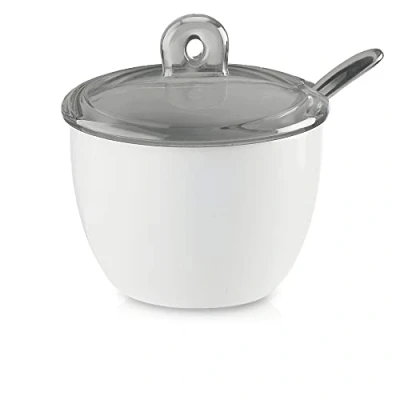 Afbeelding van Suikerpot 27770092 Gocce Grijs Guzzini m/lepeltgrijs 0,30 L