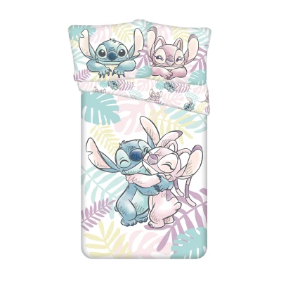 Afbeelding van Lilo en Stitch dekbedovertrek Knuffel 140 x 200 cm 60 80 Katoen