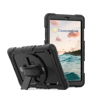Afbeelding van Casecentive Handstrap Pro Hardcase met handvat Galaxy Tab S6 Lite 10.4 2020 zwart