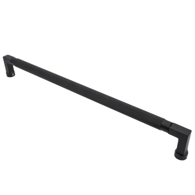 Afbeelding van Messtique Deurgreep &quot;Knurled&quot; 410mm Mat Zwart