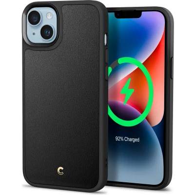 Afbeelding van Spigen Cyrill Kajuk Mag Hoesje geschikt voor Apple iPhone 14 Plus Back Cover met Magnetische Ring Zwart
