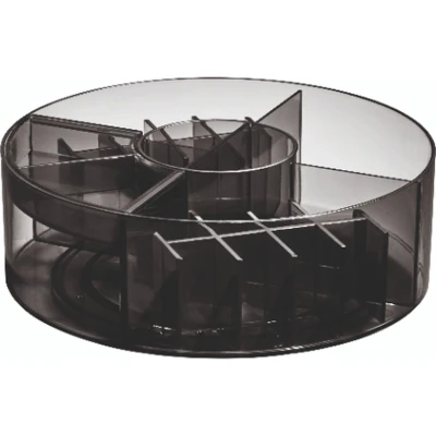 Afbeelding van iDesign Make up Carrousel, Aanpasbaar, 25.4 x 8.9 cm, Smoke iDesig