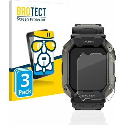 Afbeelding van BROTECT AirGlass kogelwerende glasfolie, Smartwatch beschermfolie, Transparant