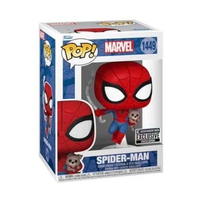 Afbeelding van POP Spider Man met Sandwich The Dog Funko vinyl figuur #1449 Entertainment Earth Exclusief