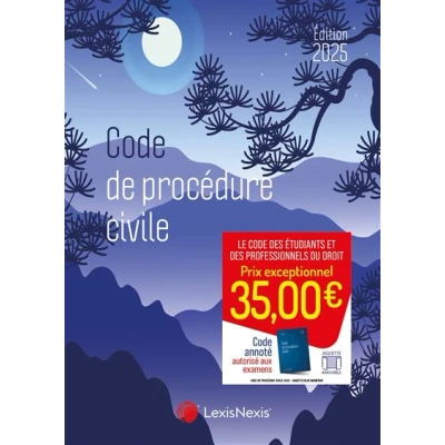 Image de Code de procédure civile 2025 Jaquette Blue Mountain